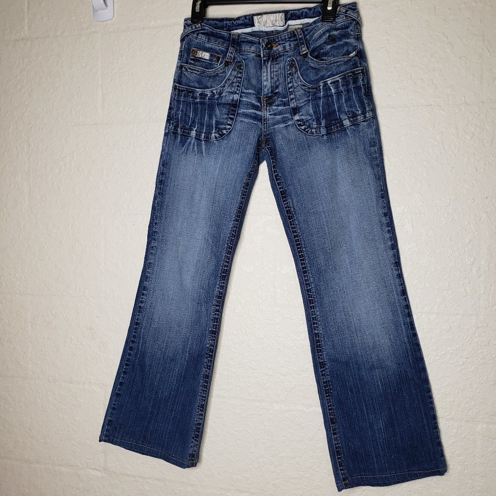 Baby Phat 7 Pocket Blue Jeans Size 11 - Picture 4 of 15